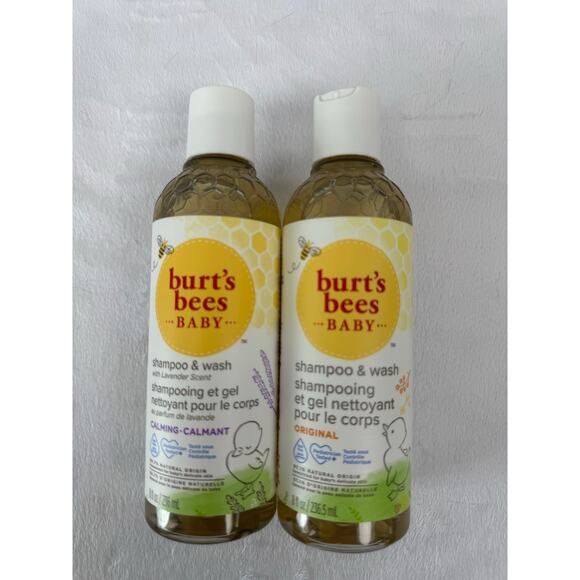 Burt's Bees Baby Shampoo and Wash Original and Lavender Scent - Picture 1 of 3